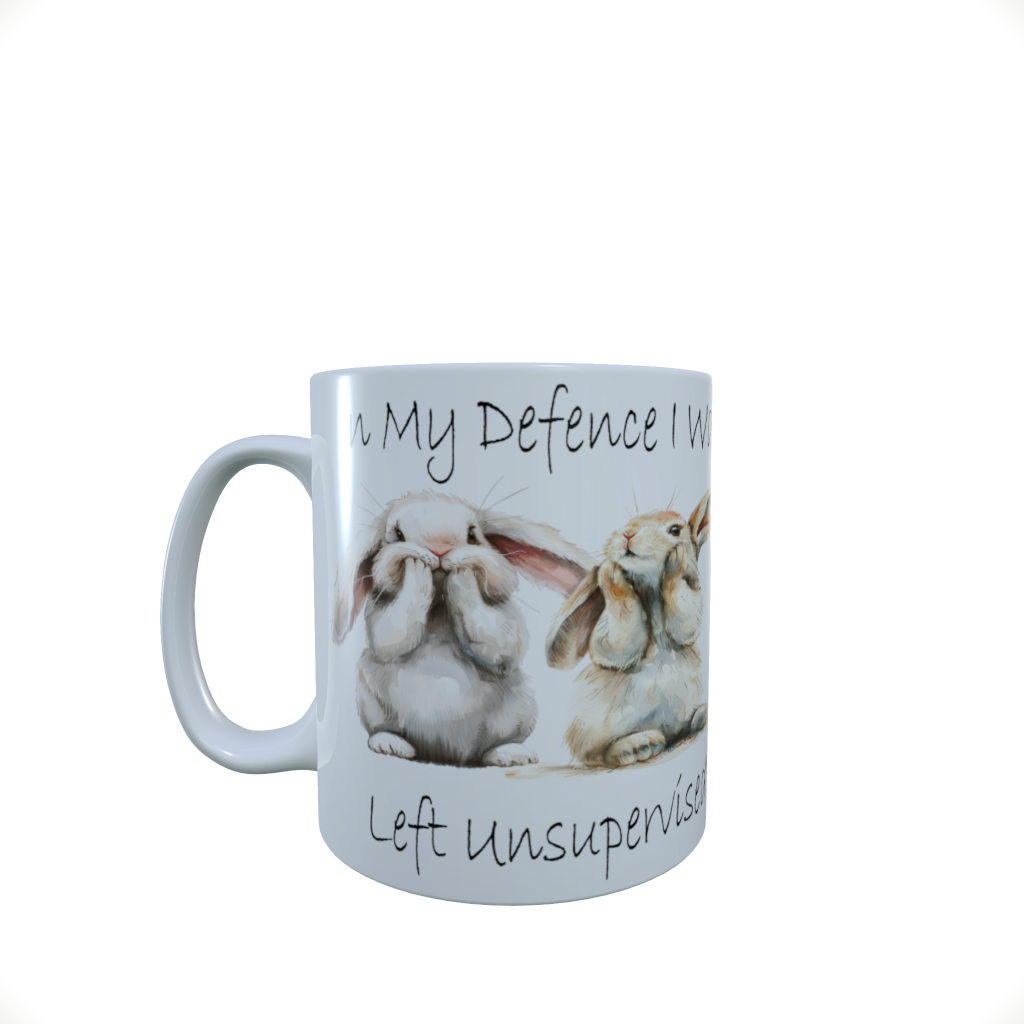 In My Defence I was left Unsupervised... ceramic mug